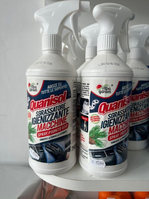 Sgrassante igienizzante auto